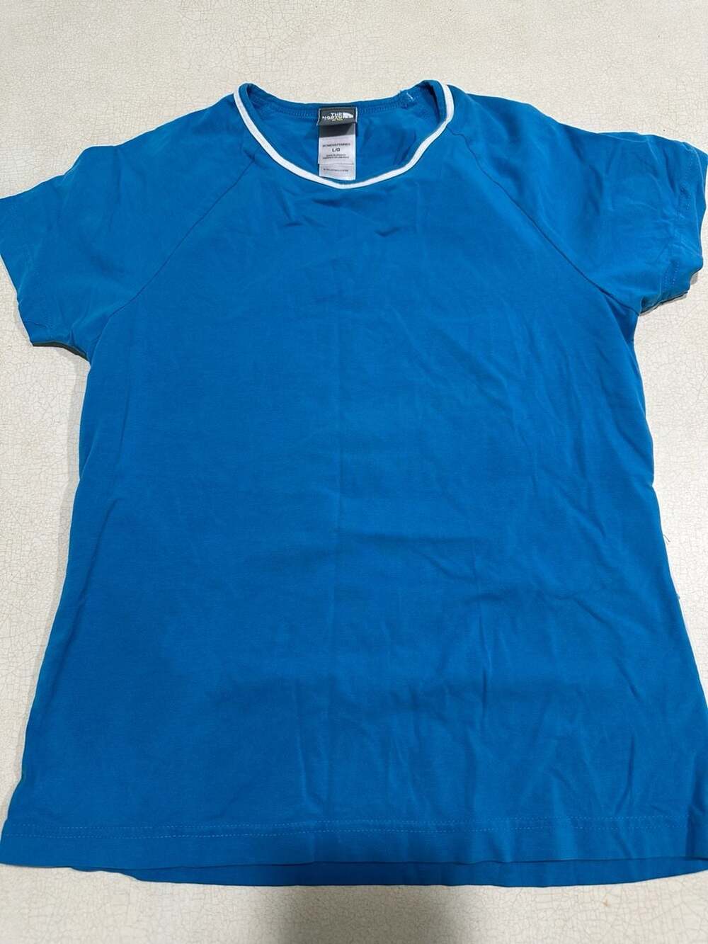 The North Face A5 Series Blue Short Sleeve Performance Top Womens Size L